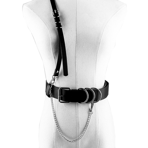Military Wind Chain Summer Dress Belt Waist Decoration Single Shoulder Strap Seal Female Straps