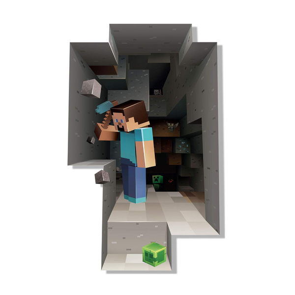 Minecraft Giant Scale Wall Sticker Cartoon Stickers 2 Pack For Decor Wall Stickers