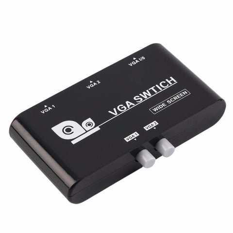 Mini 2 Port Vga Selector Box Multiple Inputs Vgasvga Manual Sharing Switch Switcher For Lcd Pc Laptop