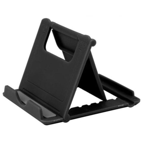 Mini Adjustable Foldable Cell Phone Tablet Stand Holder Black