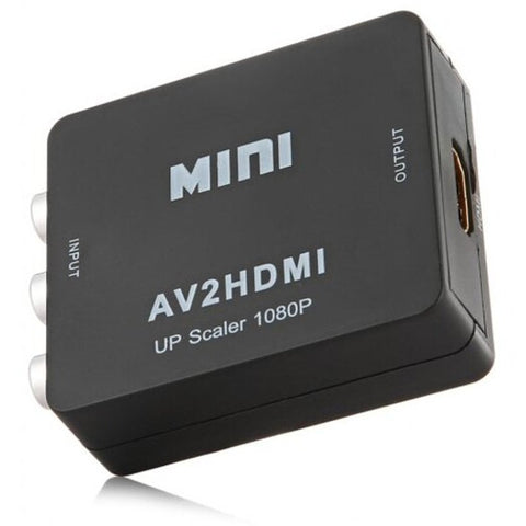 Mini Av To Hdmi Converter Black Video Cables & Adapters