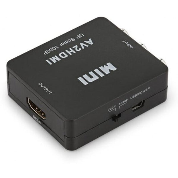 Mini Av To Hdmi Converter Black Video Cables & Adapters