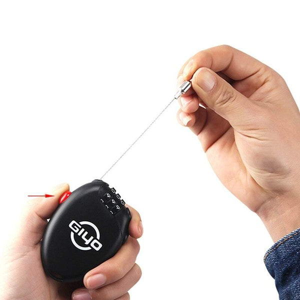 Bike Locks Mini Bicycle Helmet Anti Theft 3 Digits Combination Password Cycling Safety Locks & Security