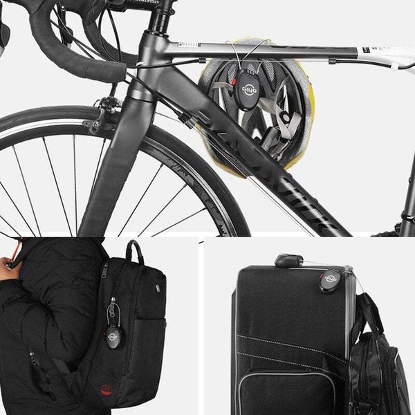 Bike Locks Mini Bicycle Helmet Anti Theft 3 Digits Combination Password Cycling Safety Locks & Security