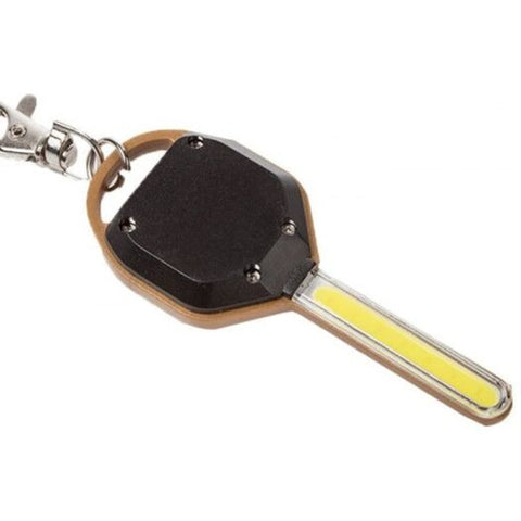Mini Cob Flashlight Climbing Key Chain Black