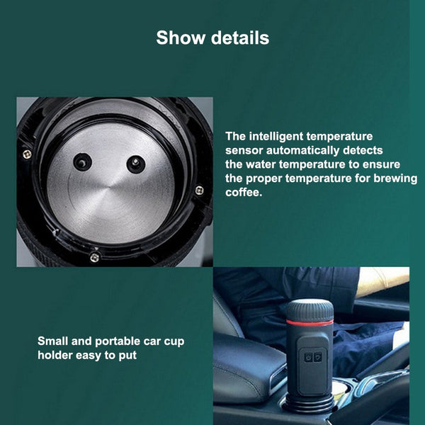 Mini Coffee Maker Machine Outdoor Espresso Capsule / Ground Extraction Powder Making Rechargeable Cup Espresso & Cappuccino Machines