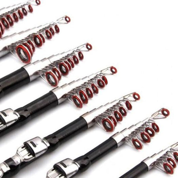 Mini Collapsible Fishing Rod 1.9M Black Rods & Poles