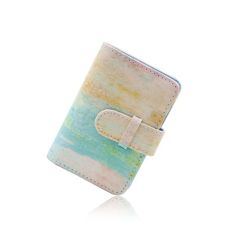Mini Colorful Pu Leather Instant Photo Album Picture Case 20 Pockets Retro Portable Scrapbook Card Holder 9