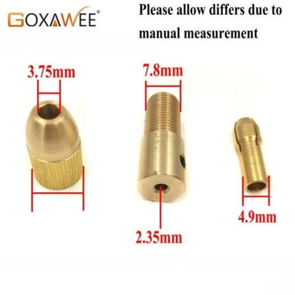 Mini Electric Drill Bit Brass Collet Micro Twist Chuck Tools Adapter Accessories Drill Chucks