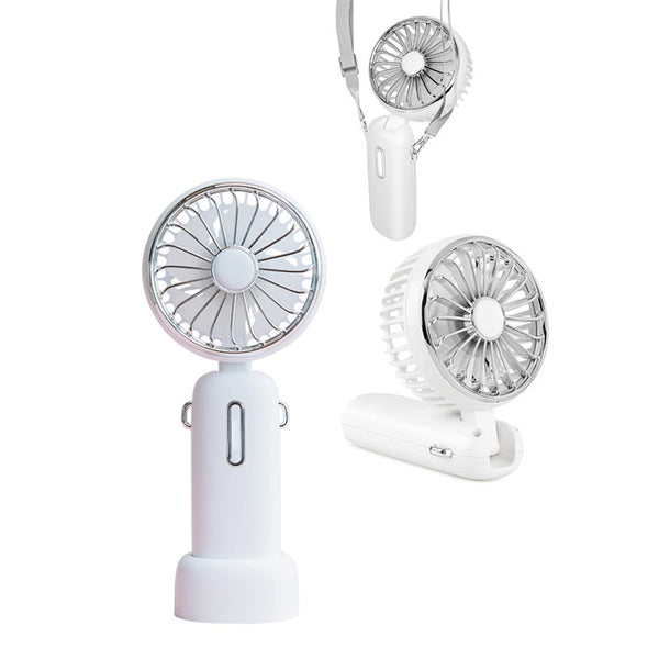 Mini Fan With 3 Wind Speeds Adjustable Rechargeable Electric Handheld Lanyard Portable Fans