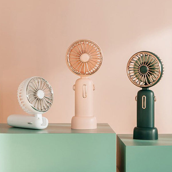 Portable Fans Mini Fan With 3 Wind Speeds Adjustable Rechargeable Electric Handheld Lanyard