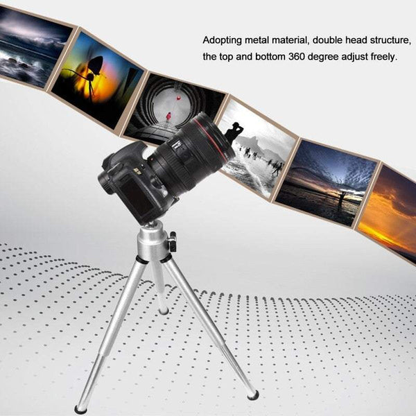 Camera Tripods Gimbals Mini Flexible Projector Stand Bracket Aluminium Alloy Holder For Silver Selfie Sticks