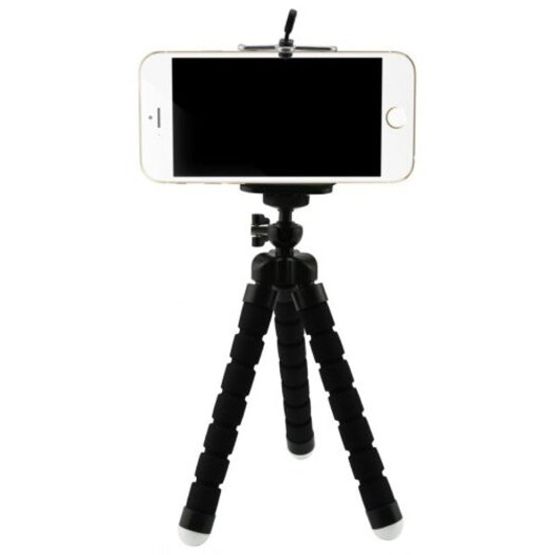 Mini Flexible Sponge Octopus Tripod For Iphone Samsung Xiaomi Huawei Mobile Phone Smartphone Black Mounts & Holders