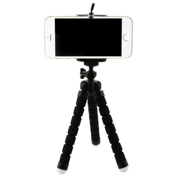 Mini Flexible Sponge Octopus Tripod For Iphone Samsung Xiaomi Huawei Mobile Phone Smartphone Black Mounts & Holders