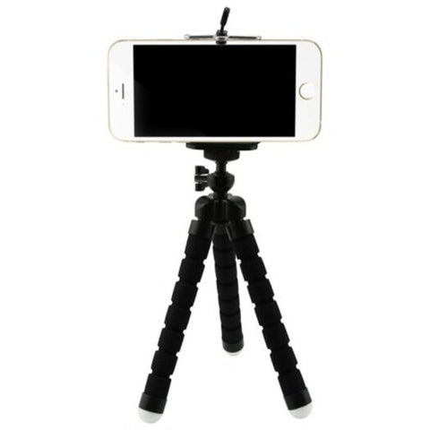 Mini Flexible Sponge Octopus Tripod For Iphone Samsung Xiaomi Huawei Mobile Phone Smartphone Black Mounts & Holders