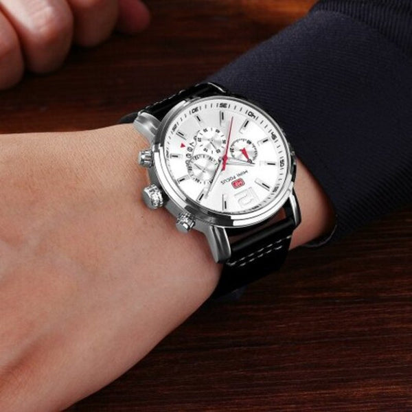 Veile Studios Mini Focus Fashion Sport Quartzbrand Men Luxury Famous Male Clock White Watches