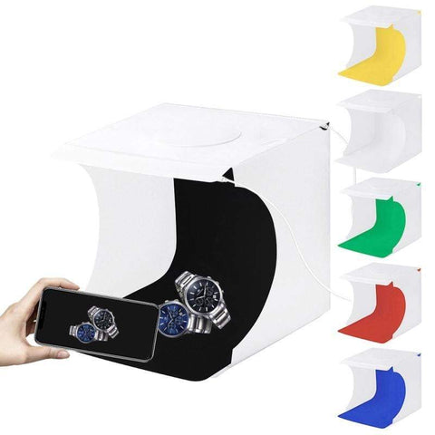 Led Mini Folding Lightbox Portable Photography Softbox