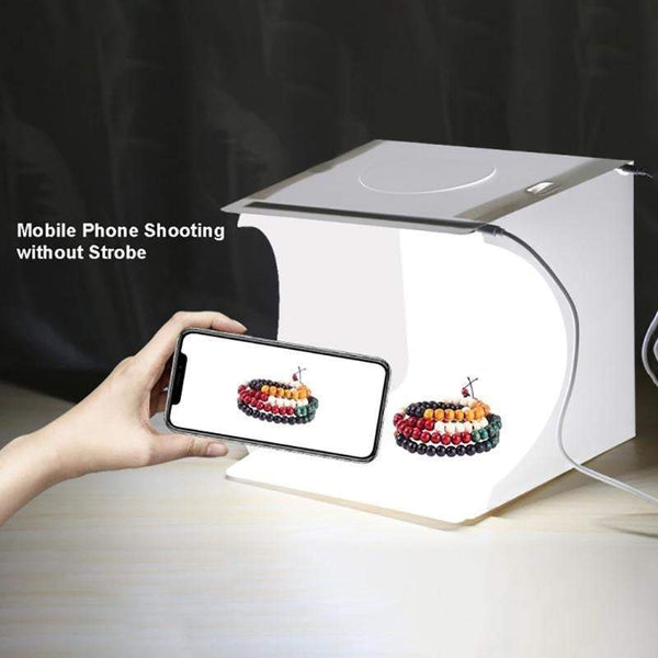 Led Mini Folding Lightbox Portable Photography Softbox