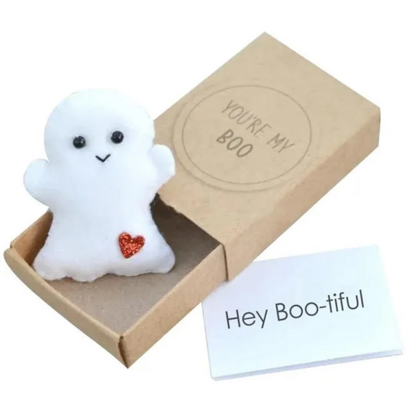Plush Toys Mini Ghost Doll Cute Love Hugs Plush Matchbox Gifts Little Greeting Card