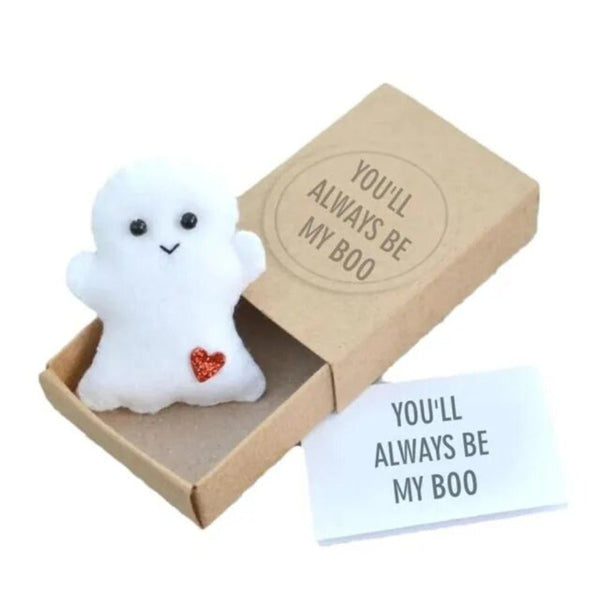 Plush Toys Mini Ghost Doll Cute Love Hugs Plush Matchbox Gifts Little Greeting Card