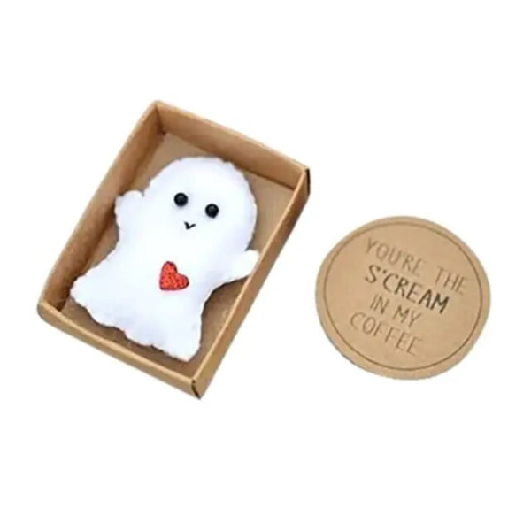 Mini Ghost Doll Cute Love Hugs Plush Matchbox Gifts Little Greeting Card Plush Toys