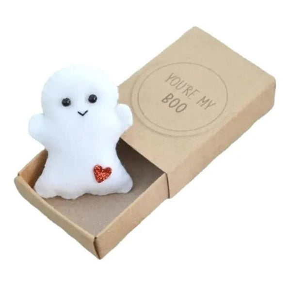 Plush Toys Mini Ghost Doll Cute Love Hugs Plush Matchbox Gifts Little Greeting Card