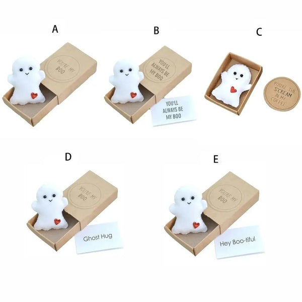 Mini Ghost Doll Cute Love Hugs Plush Matchbox Gifts Little Greeting Card Festival
