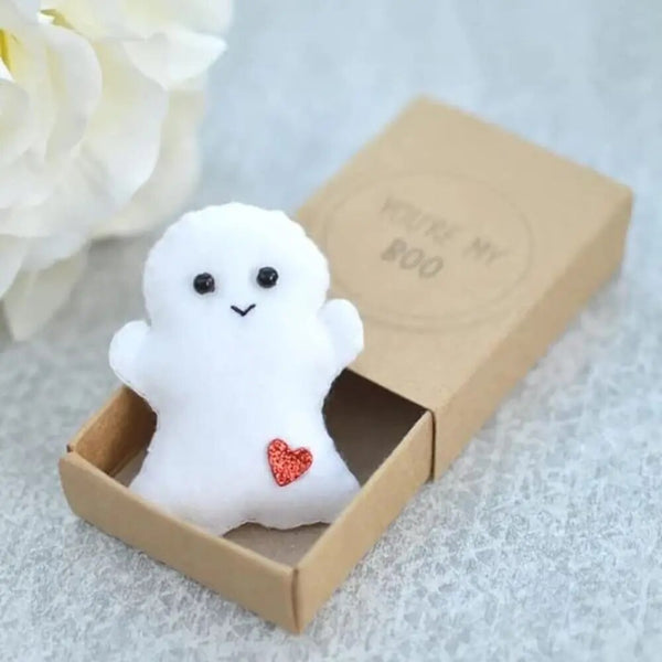 Mini Ghost Doll Cute Love Hugs Plush Matchbox Gifts Little Greeting Card Plush Toys