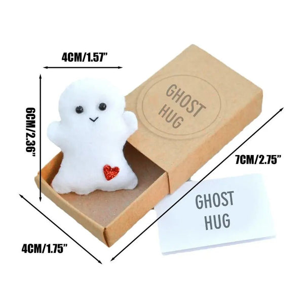 Plush Toys Mini Ghost Doll Cute Love Hugs Plush Matchbox Gifts Little Greeting Card