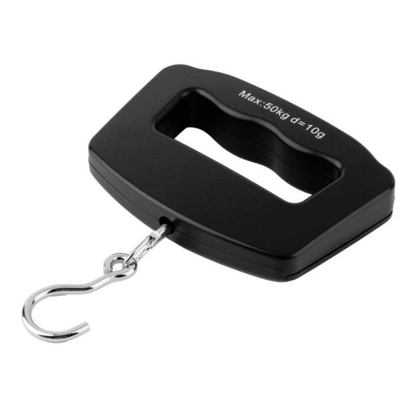 Kitchen Scales Mini Hand Held Plastic 50Kg Lcd Digital Fishing Hanging Electronic Pocket Hook Weight Luggage Black
