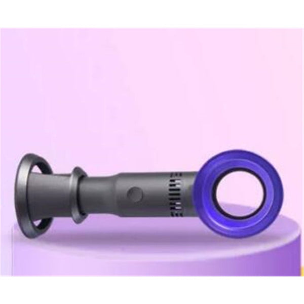 Mini Handheld Bladeless Usb Charging Fan Detachable Base Ventilator Purple Portable Fans