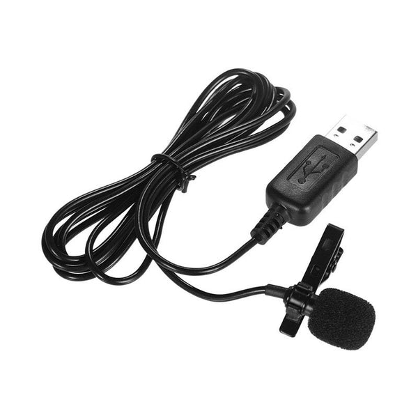 Mini Lapel Lavalier Clip On Condenser Microphone With Usb For Computer Pc Laptop