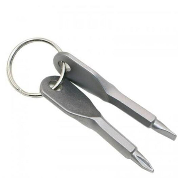 Mini Metal Outdoor Pocket Tool Multi Function Screwdriver Gear Silver Multi Tools