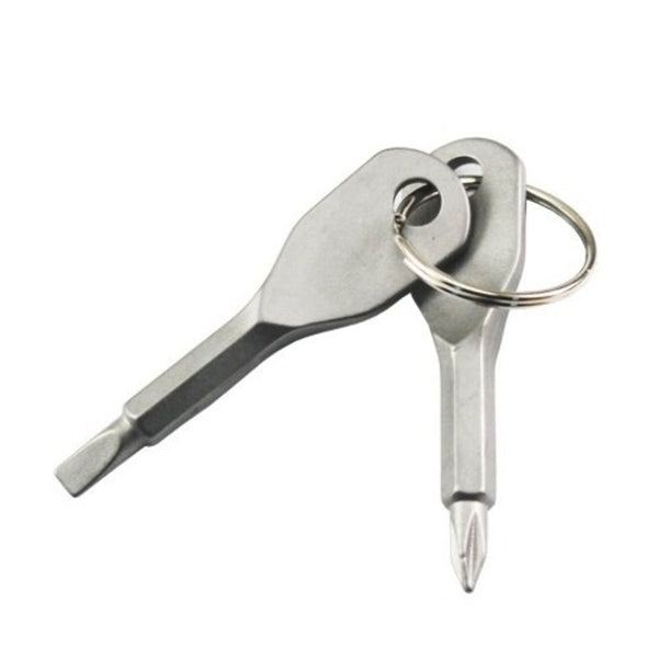 Mini Metal Outdoor Pocket Tool Multi Function Screwdriver Gear Silver Multi Tools