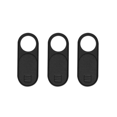 Mini Plastic Shutter Magnet Slider Cover For Pc Iphone Notebook Camera Lens 3Pcs Black