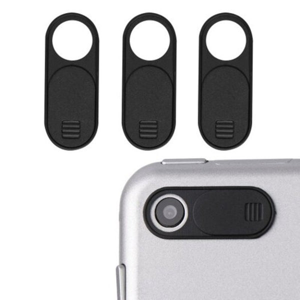 Mini Plastic Shutter Mag Net Slider Cover For Pc Iphone Notebook Camera Lens 3Pcs Black Screen Protectors