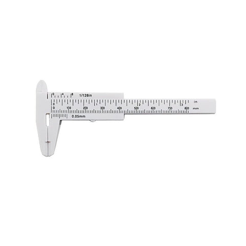 Mini Plastic Vernier Caliper Gauge Micrometer 80Mm Ruler Accurate Measurement