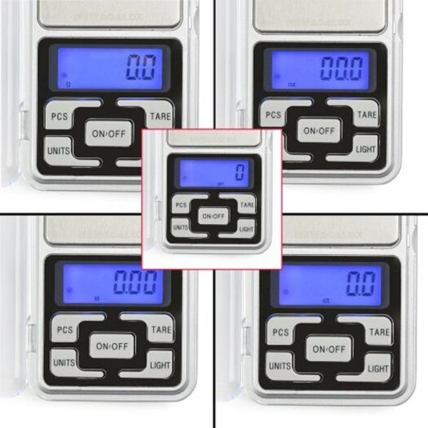 Mini Pocket Digital Scale Silver 200G / 0.01G Kitchen Scales