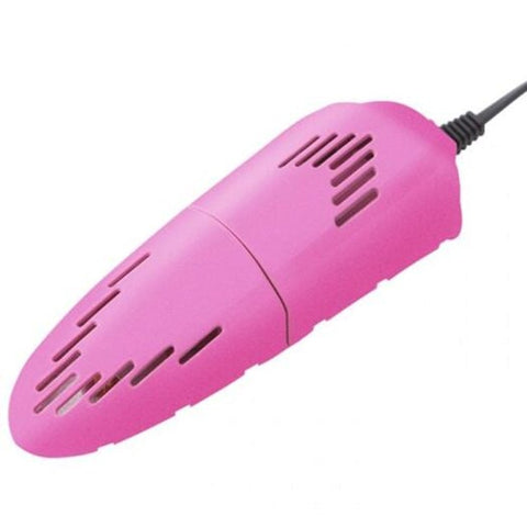 Mini Portable 10W Adjustable Deodorant Sterilization Drying Tool Shoes Dryer Constant Temperature Rose Red