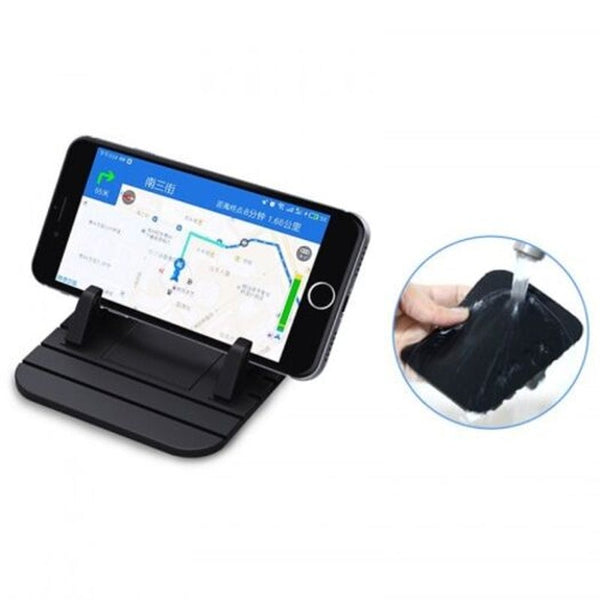 Mini Car Dashboard Anti Skid Bracket Pad Silicone Phone Holder Mat Black Mounts & Holders