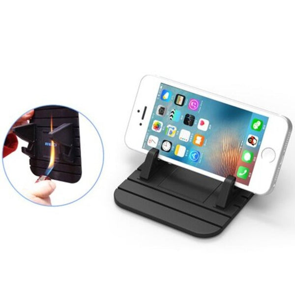 Mini Car Dashboard Anti Skid Bracket Pad Silicone Phone Holder Mat Black Mounts & Holders