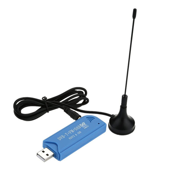 Mini Portable Digital Usb 2.0 Tv Stick Dvb Dab Fm Rtl2832u R820t2 Support Sdr Tuner Receiver Blau Video Capture & Tv Tuner Cards