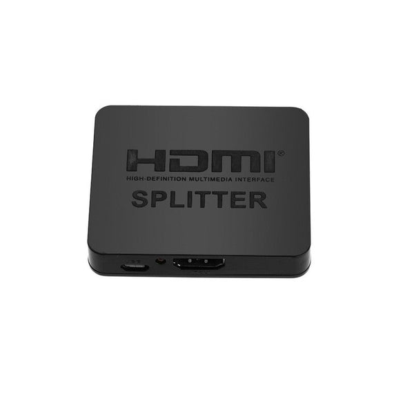 Mini Portable Full Hd 1080P Input U0026 Output V1.4 Amplifier Splitter With Micro Usb Support 3D 1920 For Hdtv Monitor Projector Black