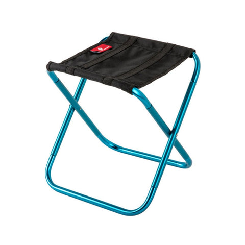 Mini Portable Outdoor Folding Stool Rest Chair For Camping Fishing - Blue