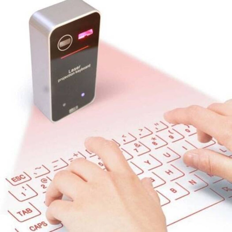 Virtual Laser Bluetooth Keyboard With Mouse Function For Tablet Computer Black Keyboards & Keypads
