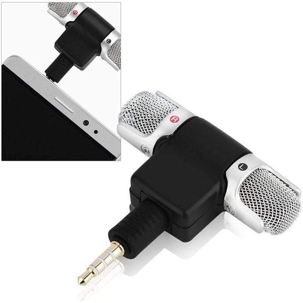Microphones Mini Stereo For Smartphones Directional Condenser Flexible With 3.5 Mm Plug Microphones & Wireless Systems