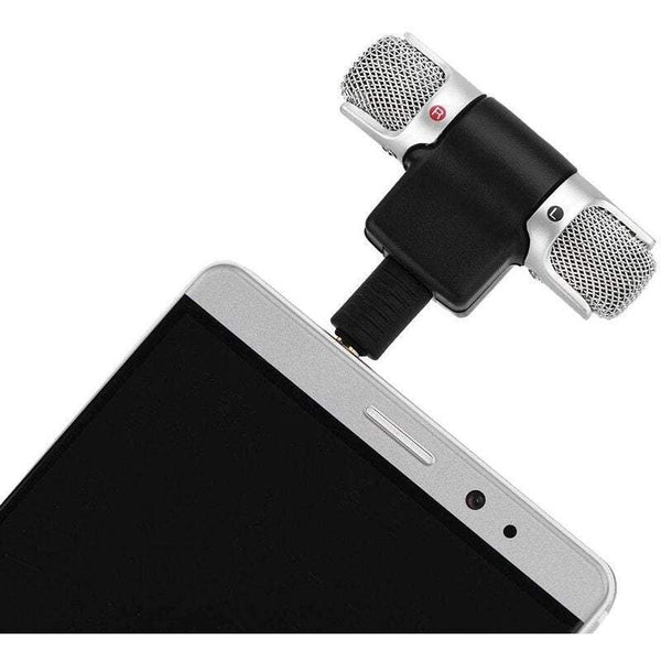Microphones Mini Stereo For Smartphones Directional Condenser Flexible With 3.5 Mm Plug Microphones & Wireless Systems
