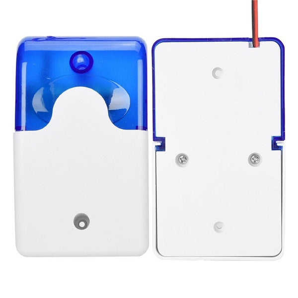 Mini Wired Strobe Siren Sound Alarm Flashing Red Light For Home Security Protect System 110Db Blue Sirens