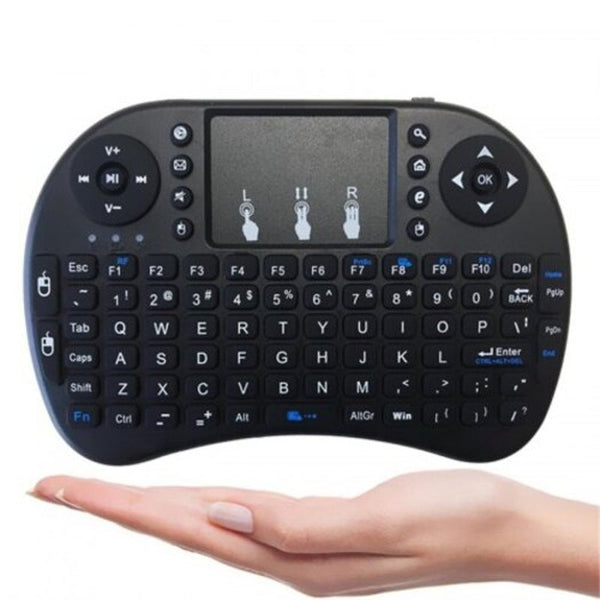 Mini Wireless 2.4G Back Light Touchpad Keyboard Black Keyboards & Keypads