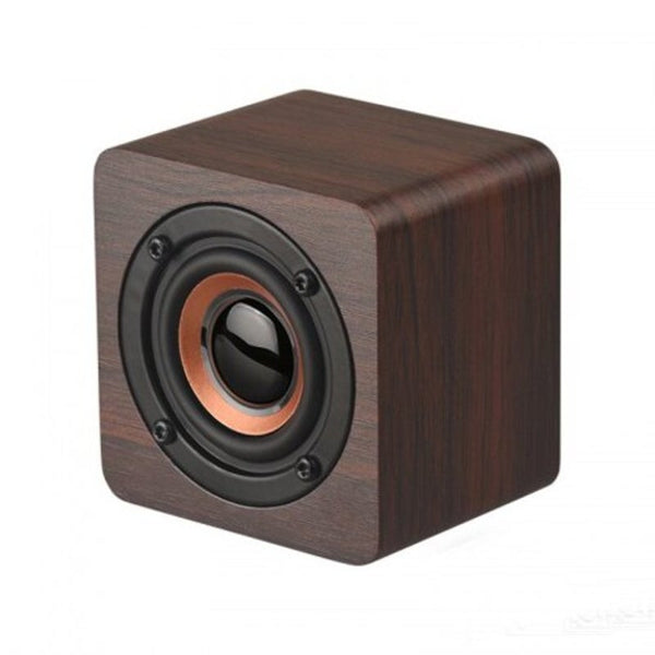 Mini Wooden Bluetooth Speaker Portable Wireless Subwoofer For Smartphone Red